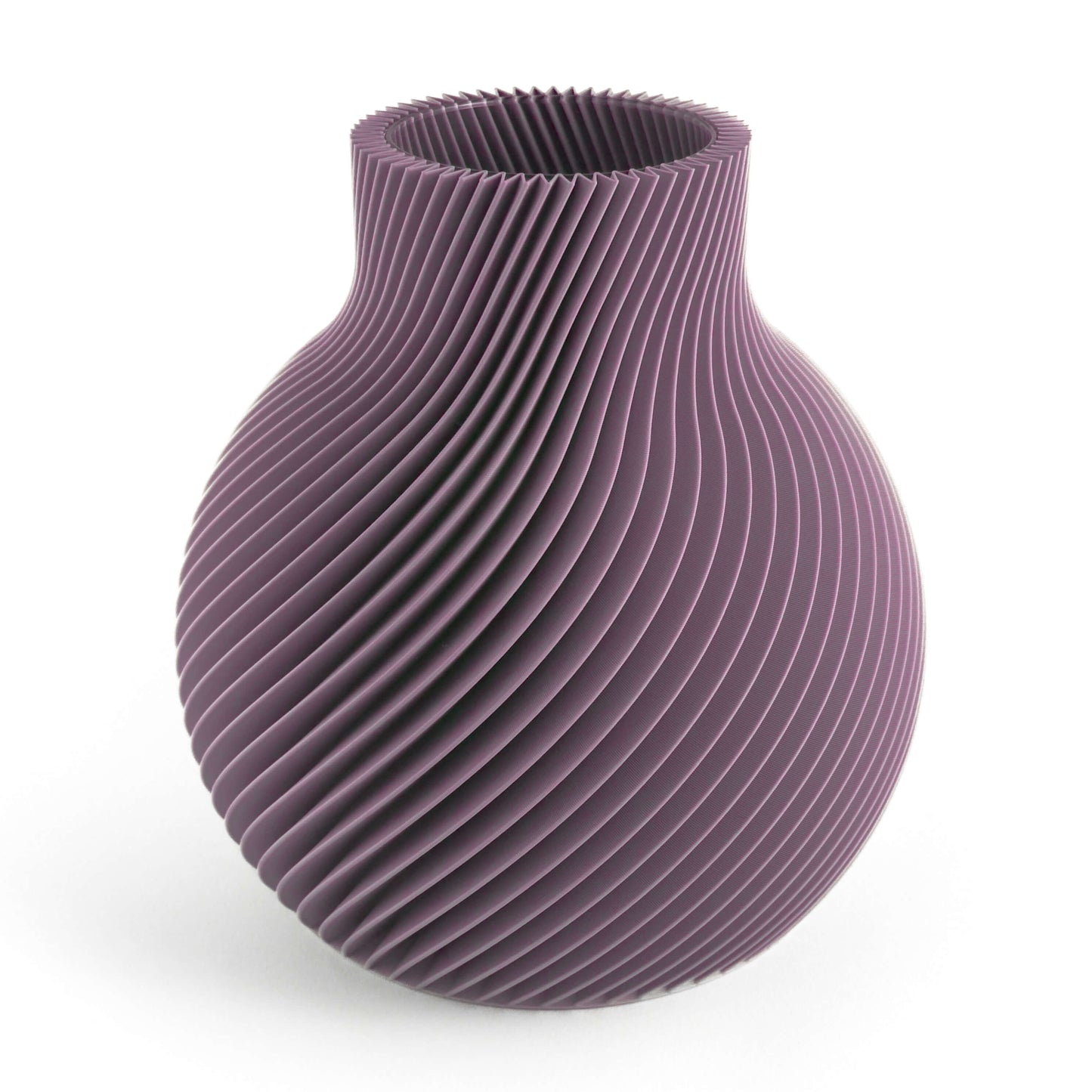 Lila Aris Vase, groß – künstlerische PLA-Vase für moderne Räume