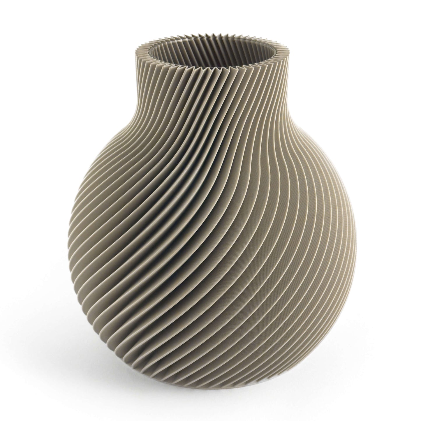 Große Aris Vase in Weiß – 3D-gedrucktes Wohnaccessoire von Cranny