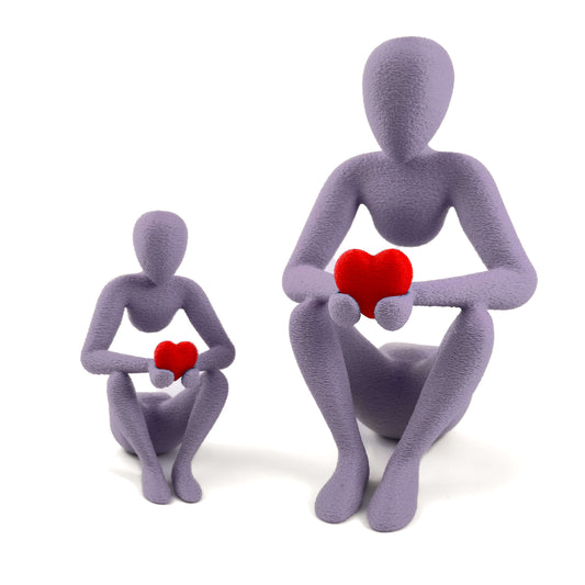 CAIA Figur in lila, Größe beide – 3D-gedruckt aus PLA von Cranny