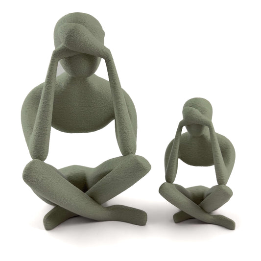 ELUN Figur in gruen, Größe beide – 3D-gedruckt aus PLA von Cranny