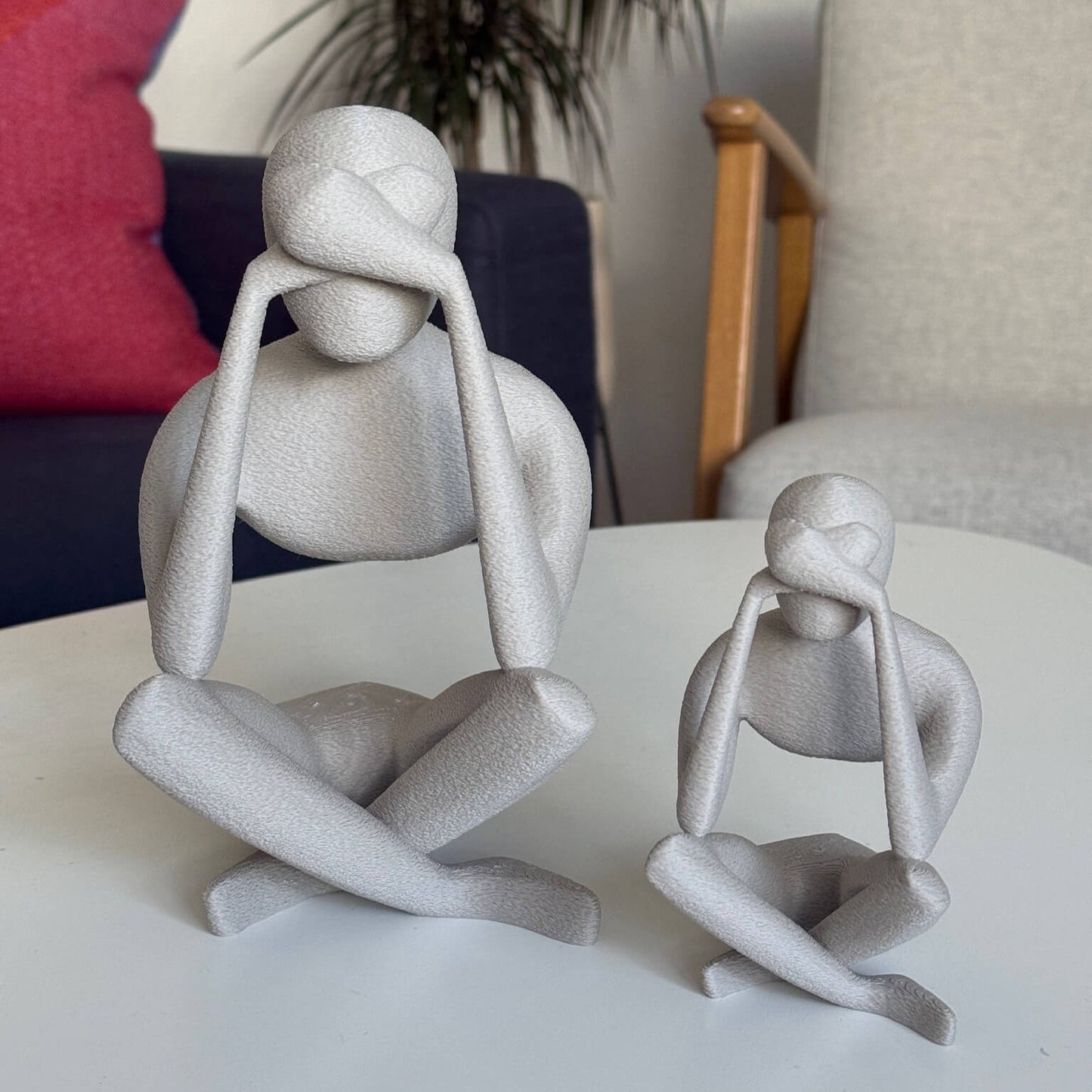 Stillleben mit der ELUN Figur – 3D-gedruckt in modernem Interior