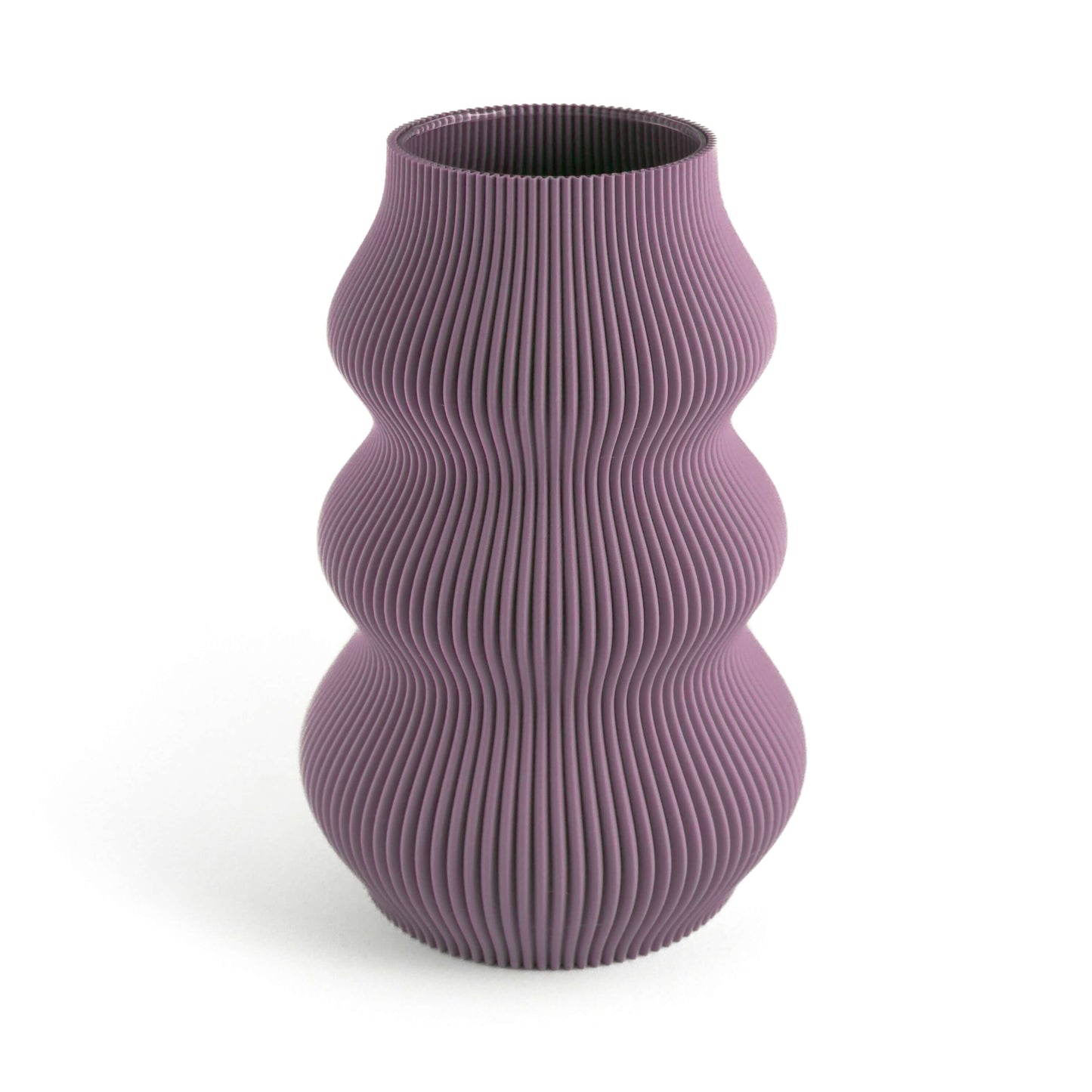 Lila Eos Vase, große Ausführung – moderne 3D-Kunst für dein Zuhause