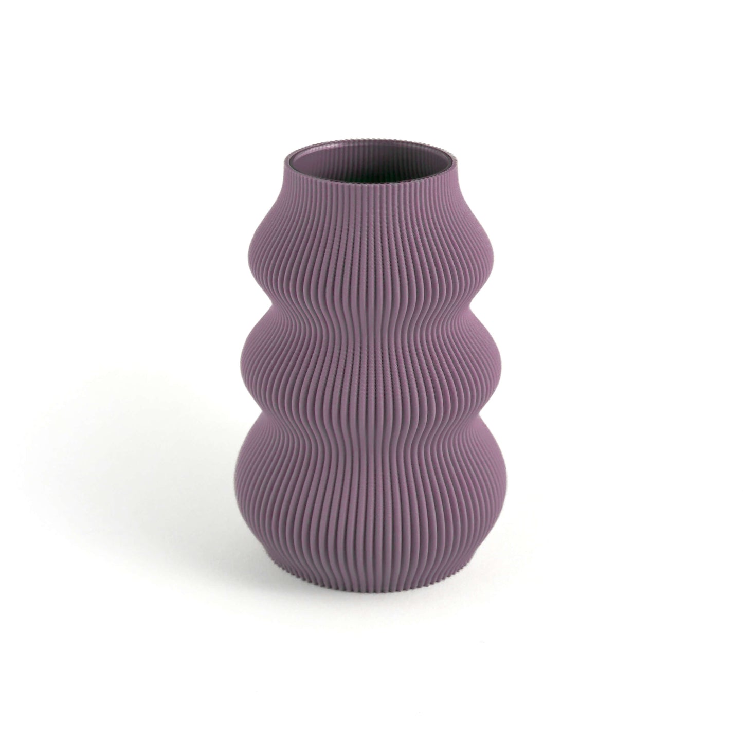 Kleine Eos Vase in Lila, minimalistische PLA-Deko von Cranny