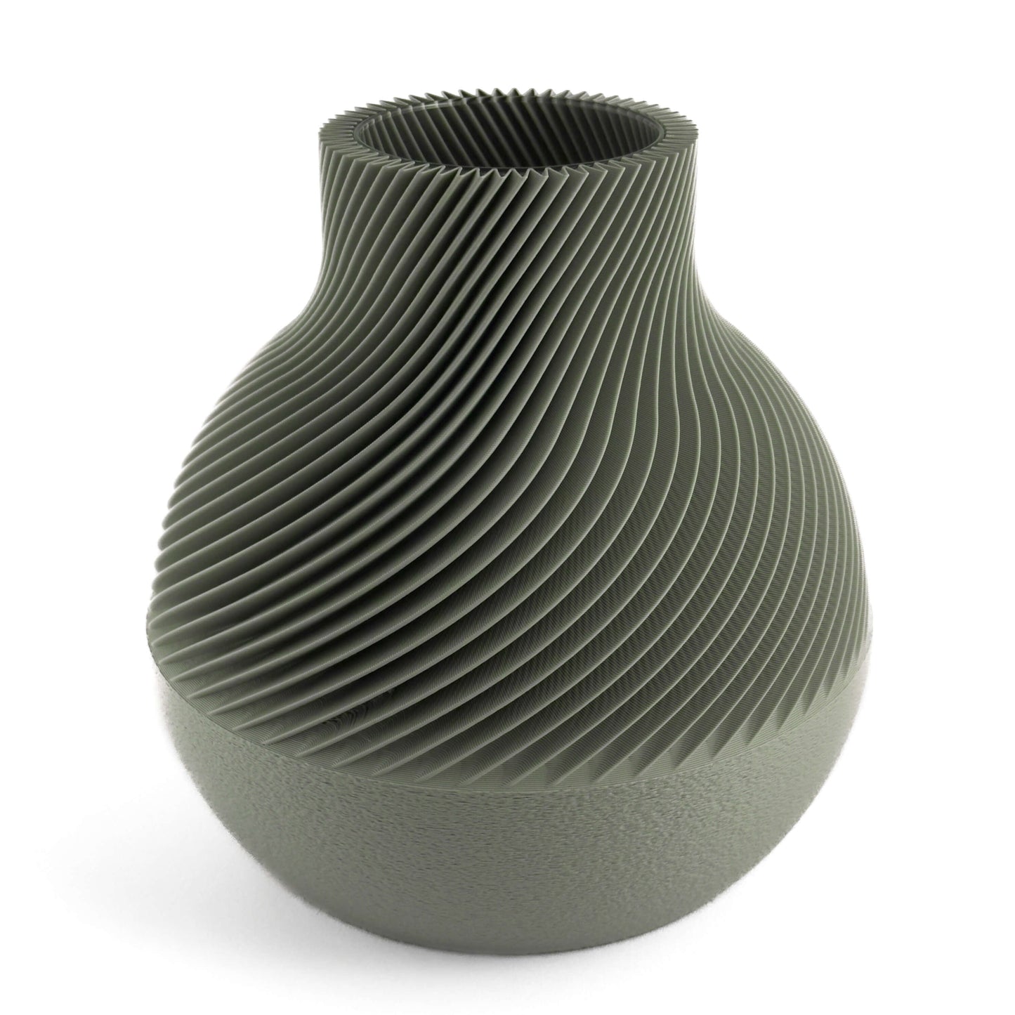 KAEL Vase in gruen, Größe gross – 3D-gedruckt aus PLA von Cranny