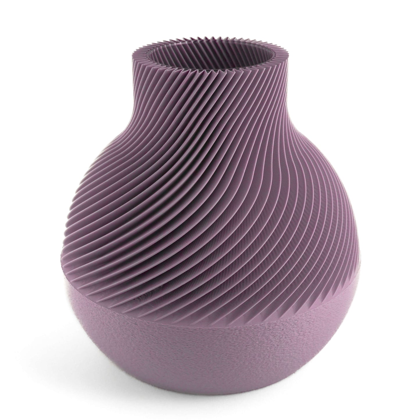 Lila Kael Vase, groß – skulpturale Form trifft nachhaltiges Material