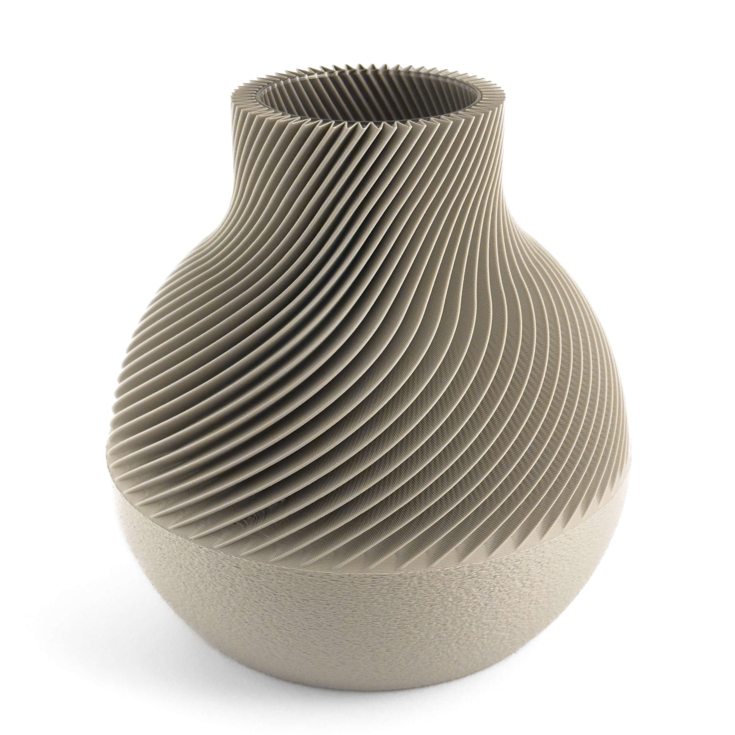 KAEL Vase in weiss, Größe gross – 3D-gedruckt aus PLA von Cranny