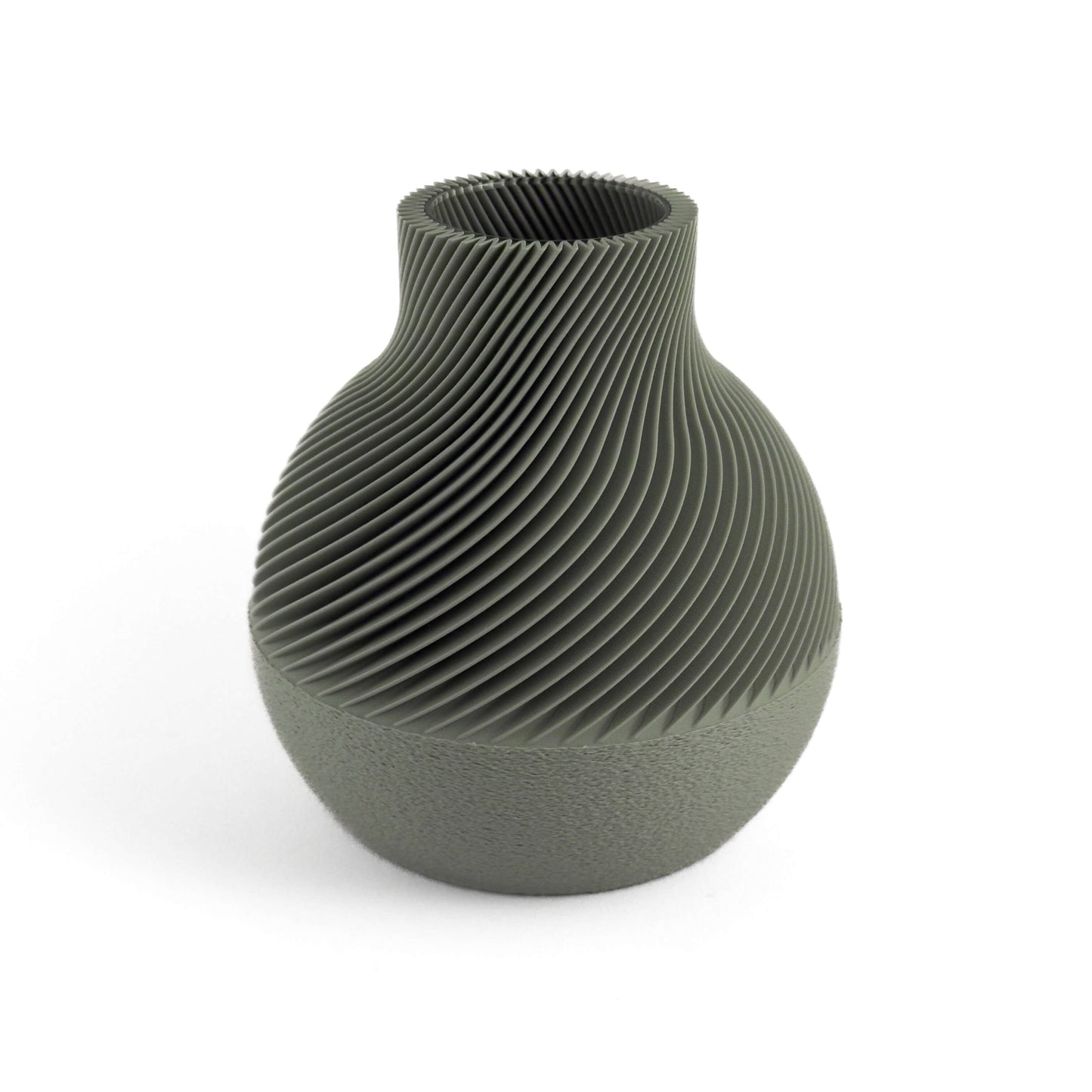 KAEL Vase in gruen, Größe klein – 3D-gedruckt aus PLA von Cranny
