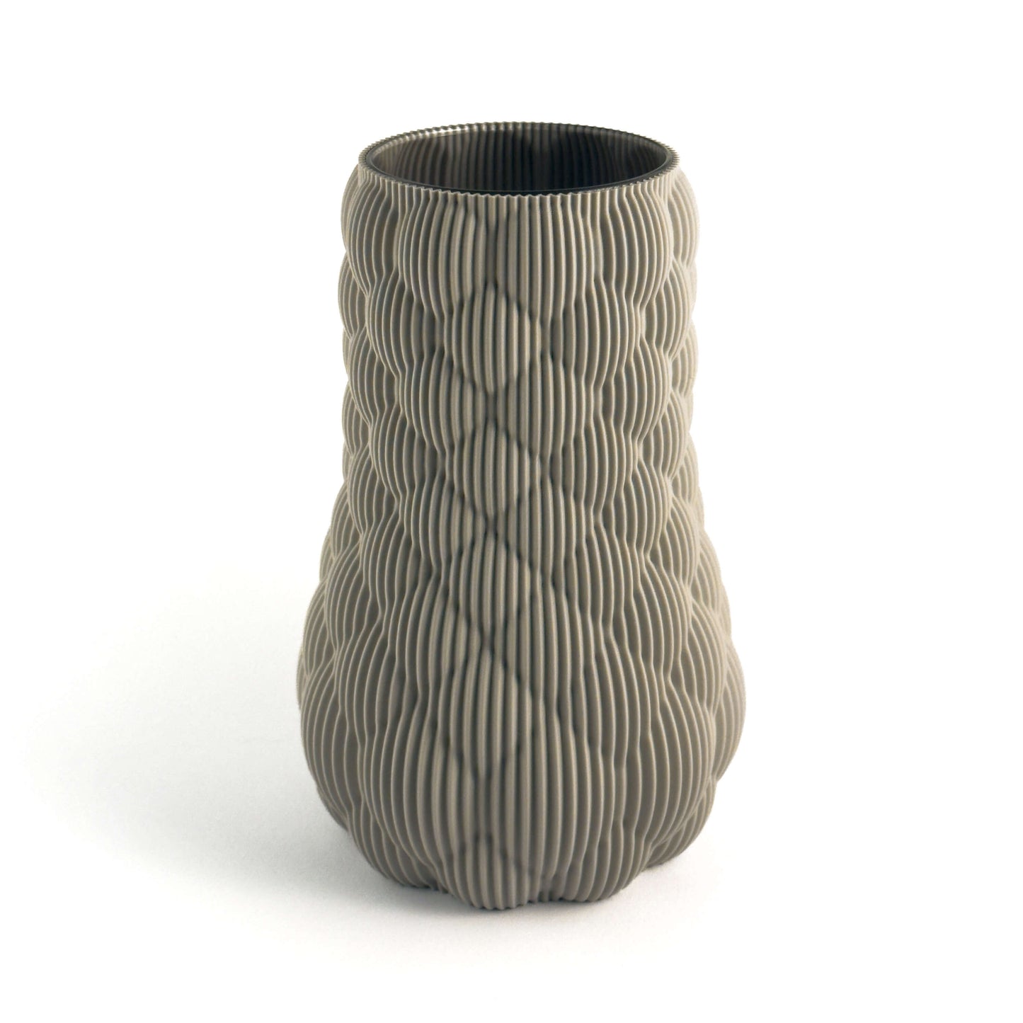 LUME Vase in weiss, Größe gross – 3D-gedruckt aus PLA von Cranny