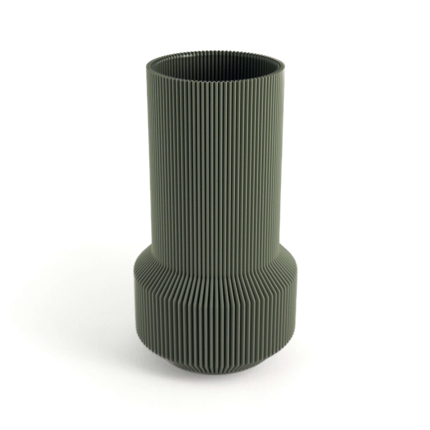 NOVA Vase in gruen, Größe gross – 3D-gedruckt aus PLA von Cranny