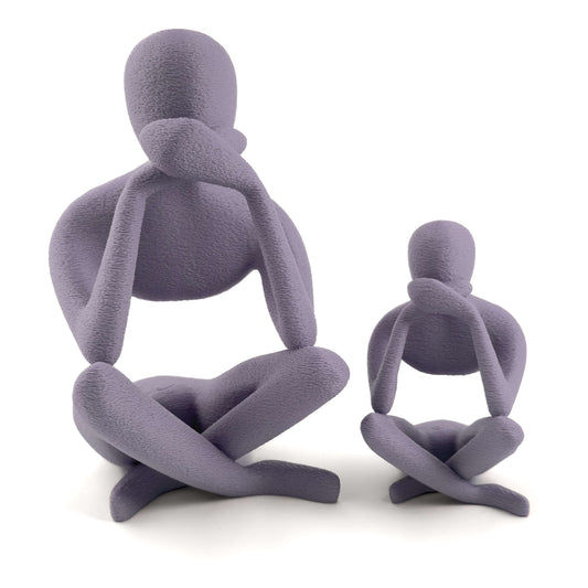 RUVO Figur in weiss, Größe beide – 3D-gedruckt aus PLA von Cranny