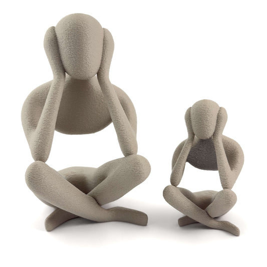 SOVA Figur in weiss, Größe beide – 3D-gedruckt aus PLA von Cranny