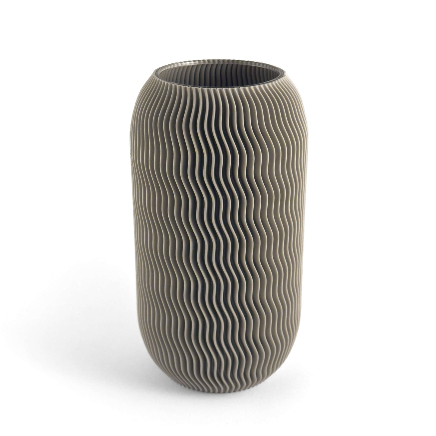 ZIN Vase in weiss, Größe gross – 3D-gedruckt aus PLA von Cranny
