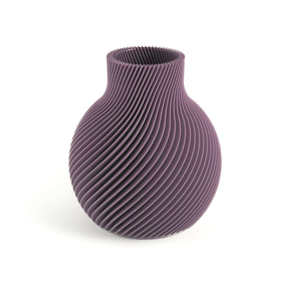 Kleine Aris Vase in Lila – minimalistische 3D-Deko von Cranny