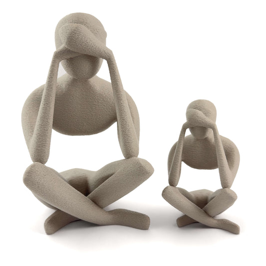 ELUN Figur in weiss, Größe beide – 3D-gedruckt aus PLA von Cranny