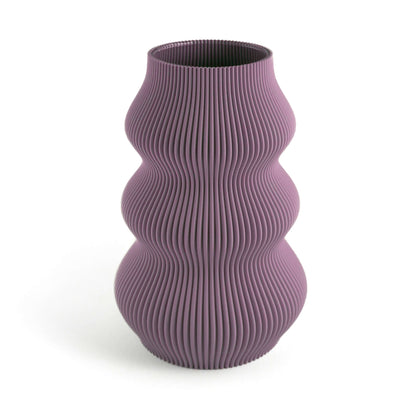 Lila Eos Vase, große Ausführung – moderne 3D-Kunst für dein Zuhause