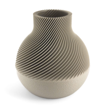 KAEL Vase in weiss, Größe gross – 3D-gedruckt aus PLA von Cranny
