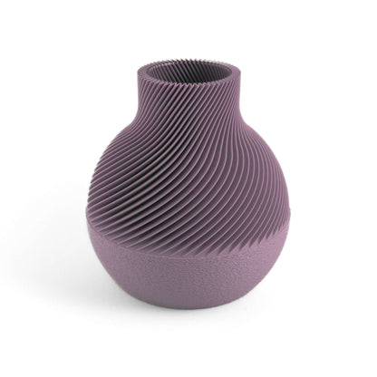 KAEL Vase in lila, Größe klein – 3D-gedruckt aus PLA von Cranny