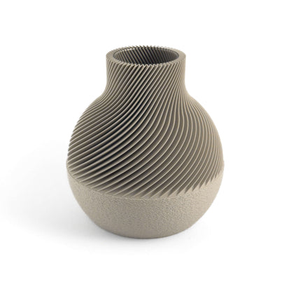 KAEL Vase in weiss, Größe klein – 3D-gedruckt aus PLA von Cranny