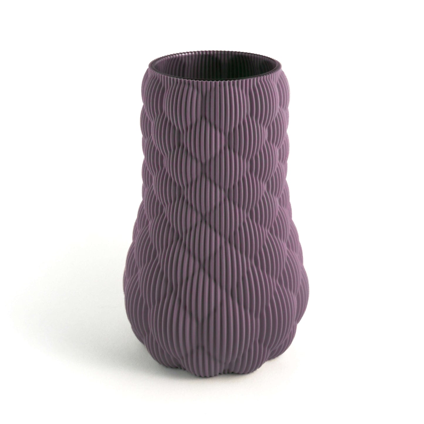 LUME Vase in lila, Größe gross – 3D-gedruckt aus PLA von Cranny
