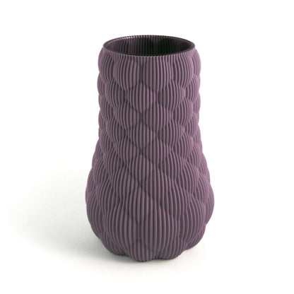 LUME Vase in lila, Größe gross – 3D-gedruckt aus PLA von Cranny

