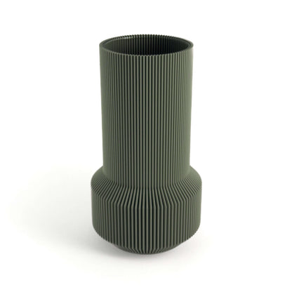 NOVA Vase in gruen, Größe gross – 3D-gedruckt aus PLA von Cranny
