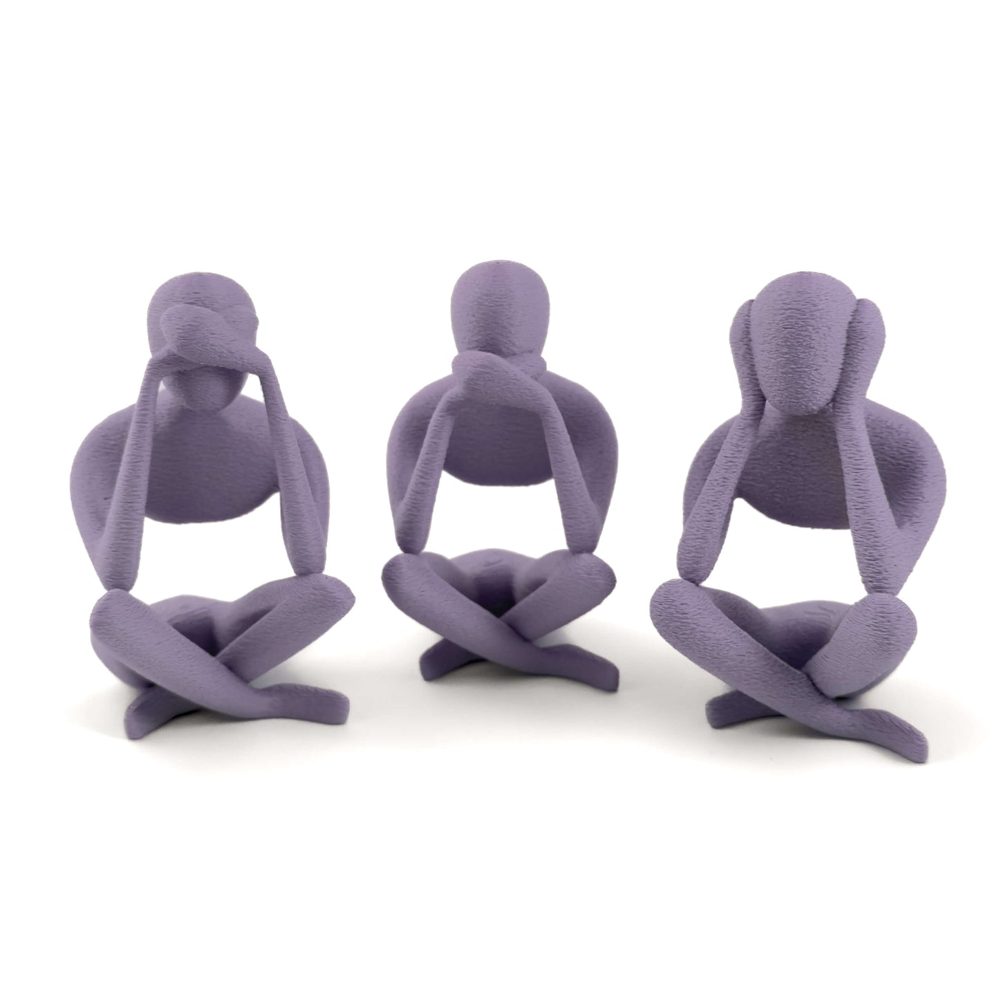 Figuren-Set SOVA, ELUN und RUVO – kleine Größen in Lila, 3D-gedruckt aus PLA von Cranny
