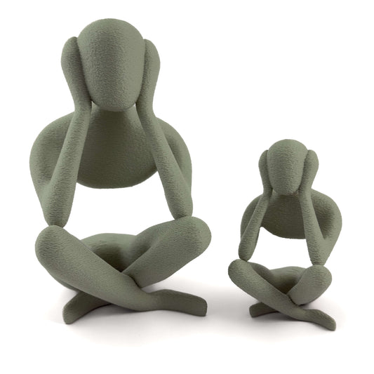 SOVA Figur in gruen, Größe beide – 3D-gedruckt aus PLA von Cranny