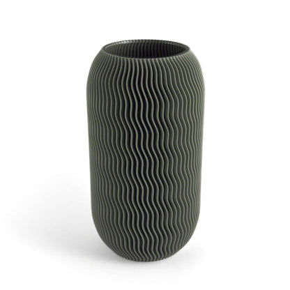 ZIN Vase in gruen, Größe gross – 3D-gedruckt aus PLA von Cranny
